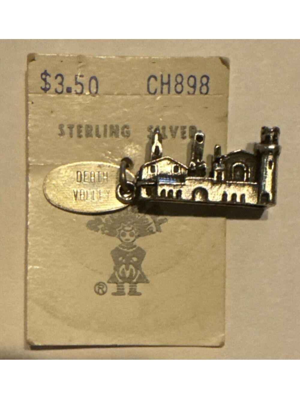 Vintage Maisel Death Valley Scotty's Castle Sterling Silver Charm Pendant New